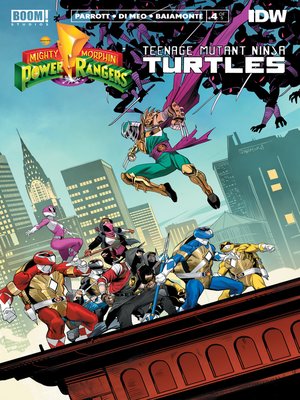 cover image of Mighty Morphin Power Rangers/Teenage Mutant Ninja Turtles (2019), Issue 4